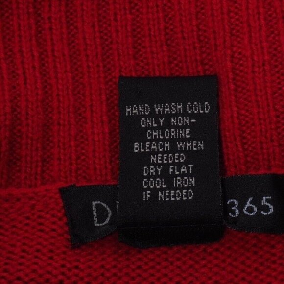 Design 365 Sweater Womens Size Medium Neck Red Button Short Sleeves - Picture 10 of 10